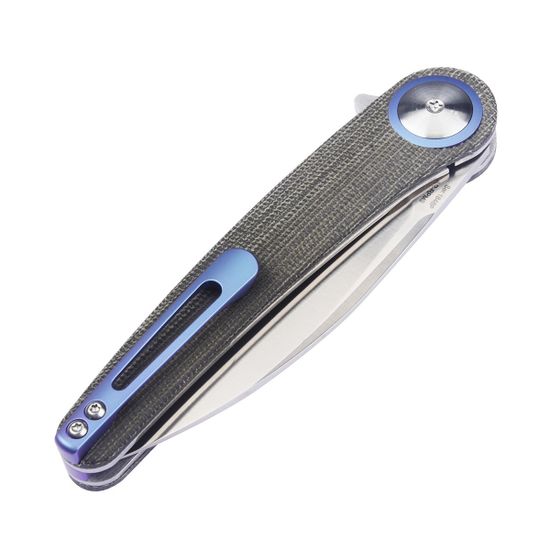 Складной нож Artisan Cutlery 1848P-ODG Cazador c клинком из стали AR-RPM9, рукоять микарта