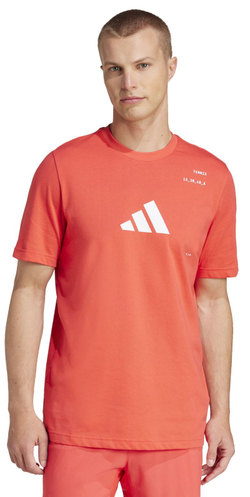 Теннисная футболка Adidas Aeroready Tennis Category Graphic - Red