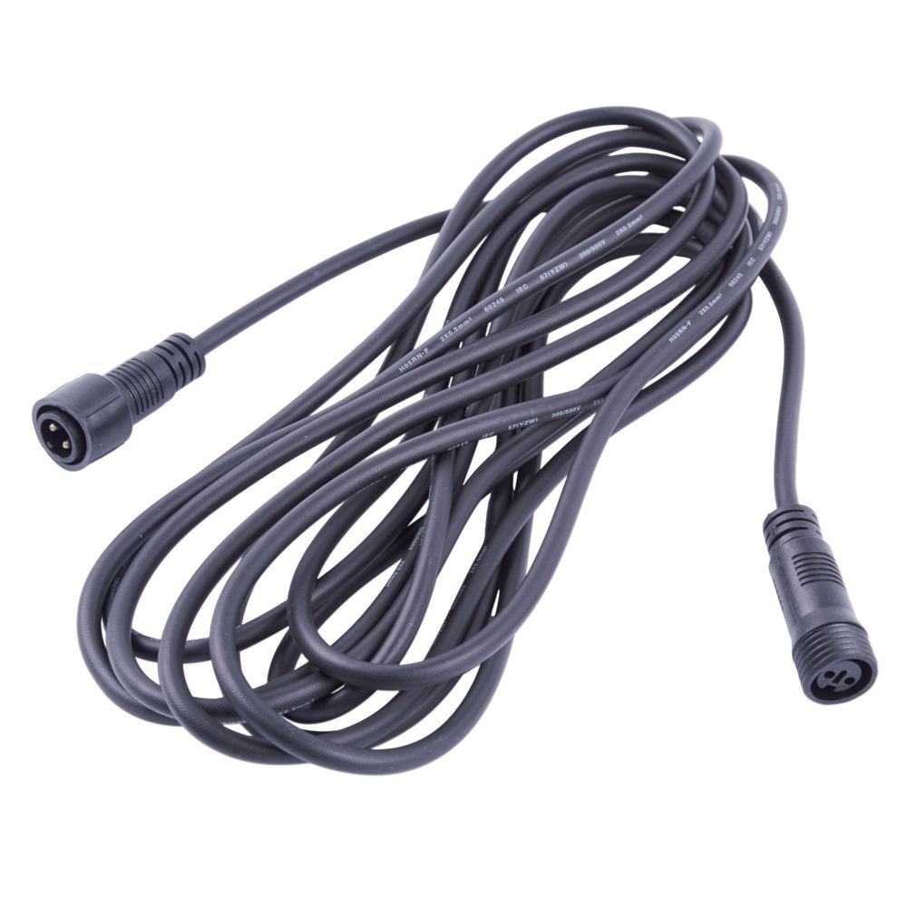 UCX-F90 E-5M-BK Удлинитель для гирлянд серии F90PRO. 5м. Статика-мерцание. IP67. Черный. TM Uniel