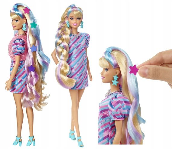 Кукла NiB Barbie Totally Hair в звездной тематике