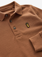 Поло с длинным рукавом для мальчика Next B68-379, Коричневый