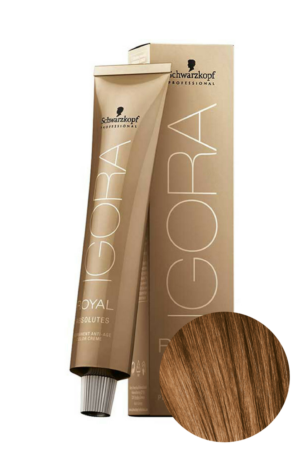 Краска для волос Igora Absolute 7-60 Средний русый шоколадный натуральный Schwarzkopf Professional, 60 мл