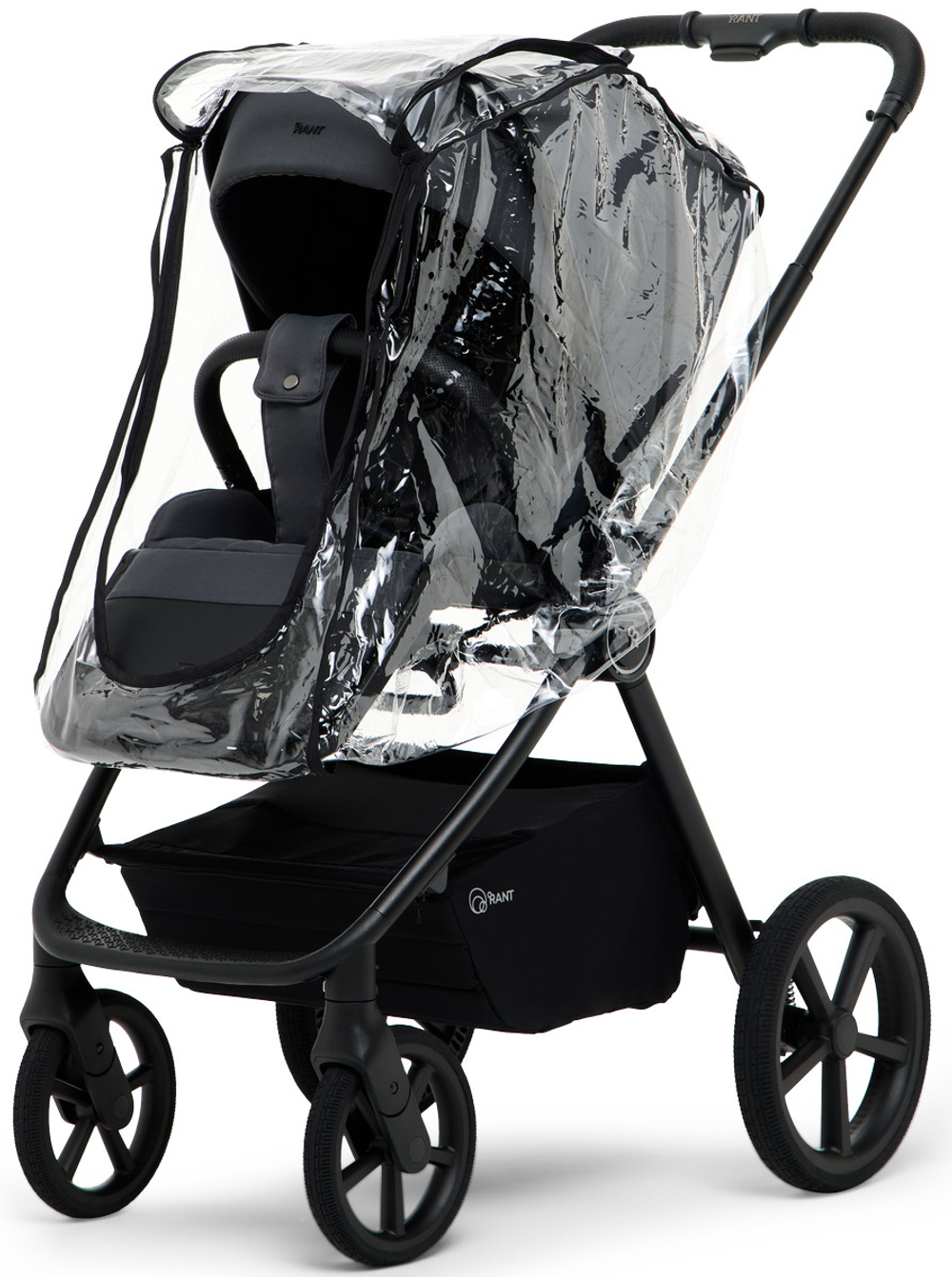 Детская коляска Rant Teo Soft 3 в 1 с автокреслом Cruise Grey Graphite