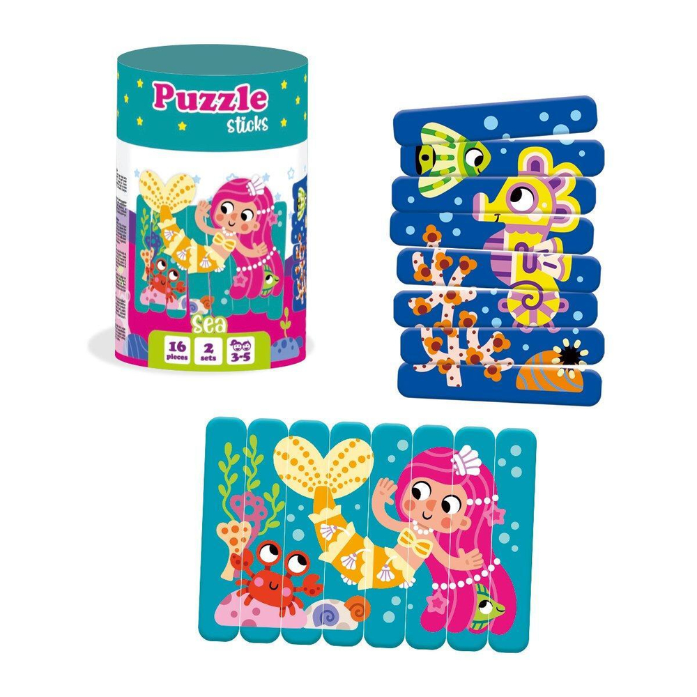 Пазлы-палочки "Море" / "Sea" 16 эл.