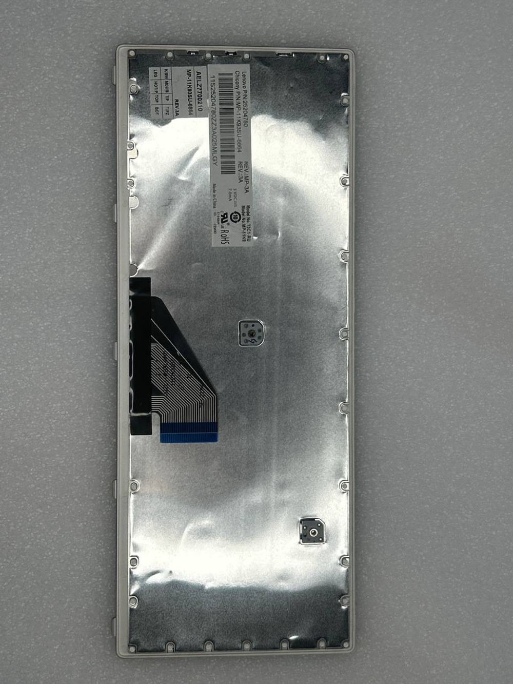 Клавиатура для ноутбука Lenovo U310 раскладка - русская, без подсветки, серая (25204780), оригинал