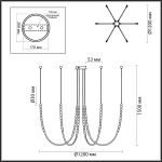 Люстра подвесная Odeon Light 6639/70L MONELLA