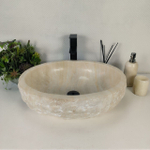 Раковина из оникса Erozy White EO-64275 52*42*15 0213