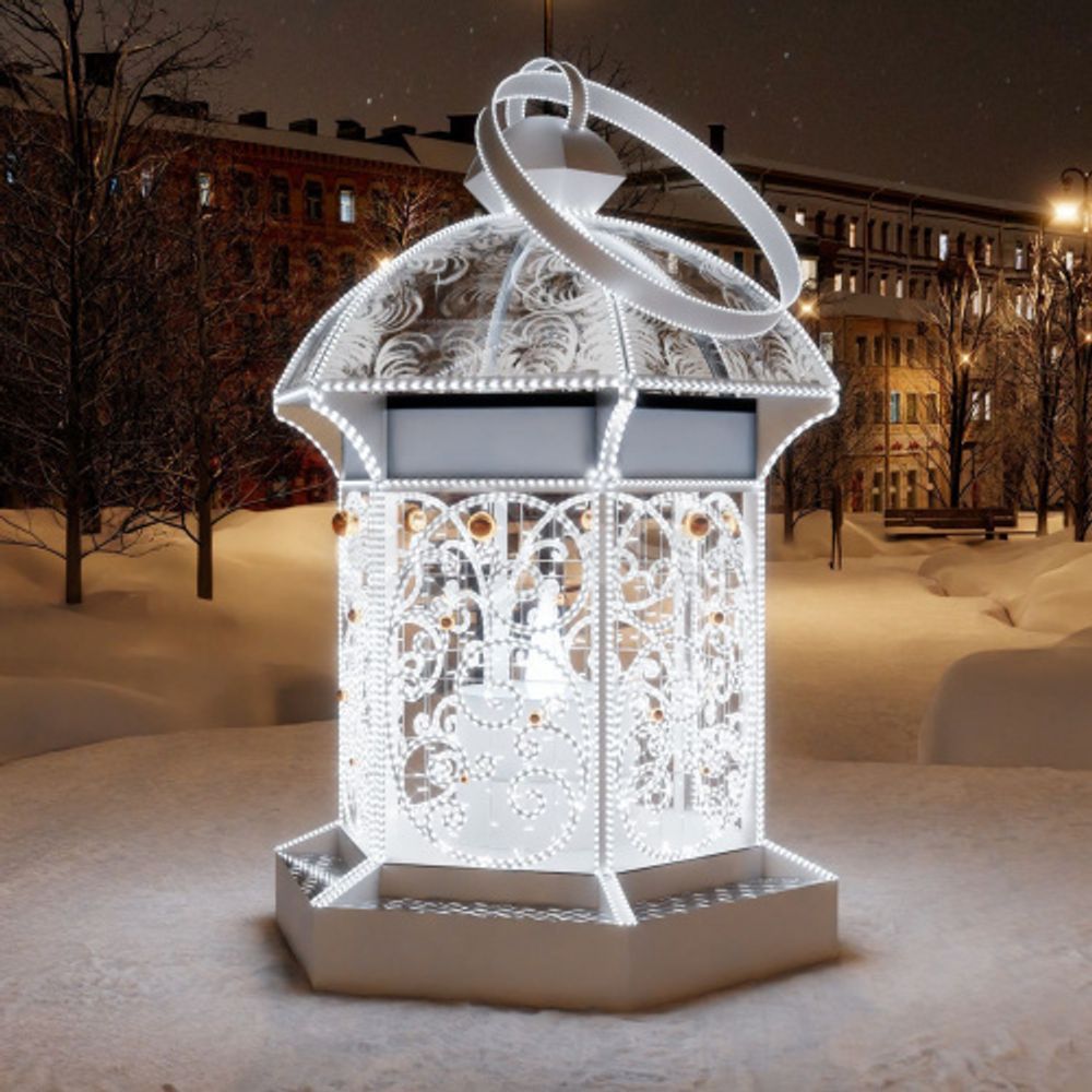 Светодиодная конструкция "Фонарь" Холодный свет