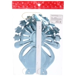 Украшение фольгированное «Сказочная снежинка» d-30 см, Голубой