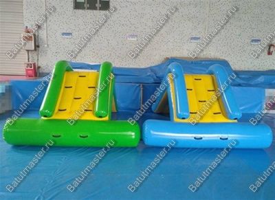 Надувная прямая водная горка «Малышка», синий, 3*1*2 м