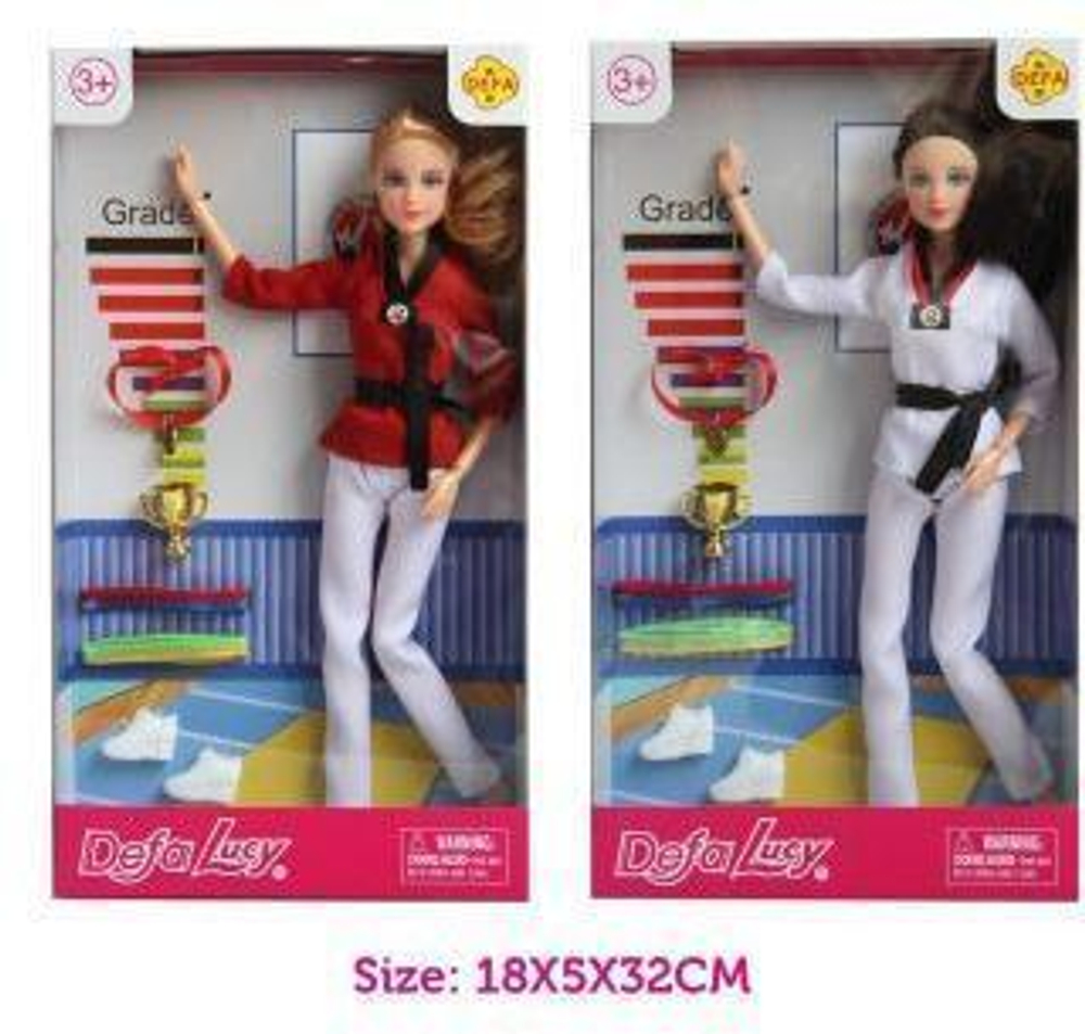 Кукла тип Модель Defa Lucy Чемпионат, шарнирная, 5предм., в ассорт., коробка