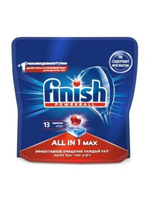 Таблетки для посудомоечных машин Finish All in 1 Power 13 шт