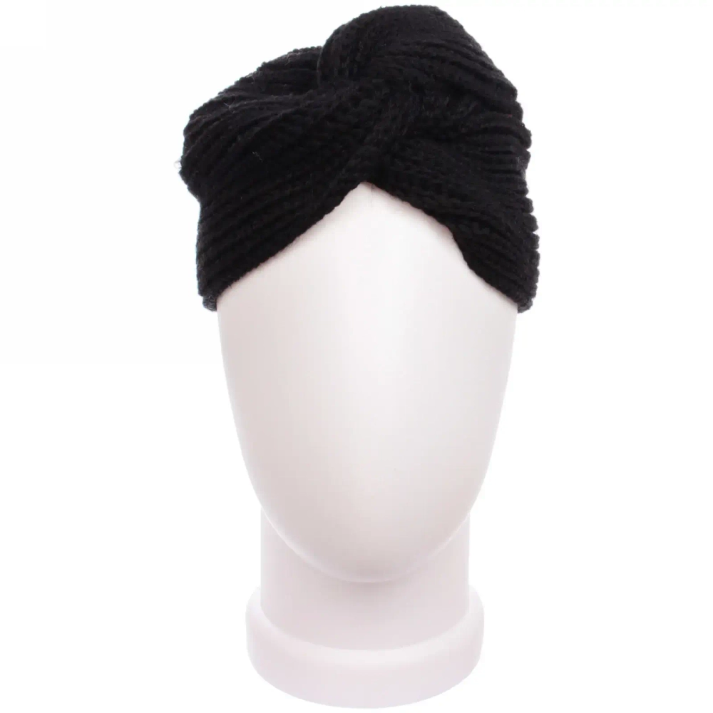 Повязка на голову теплая «Winter Turban», микс 6 цветов, 22*19см (Подвес Кокетка - Зима)