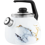 Чайник эмал 3,0л со свистком Marble ТМ Appetite