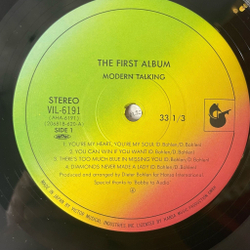 Винтажная виниловая пластинка LP Modern Talking Модерн Токинг The 1st Album Первый Альбом (Japan 1985) (Obi) You're My Heart, You're My Soul