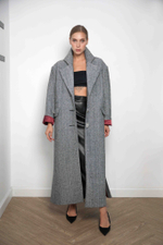 Пальто "Миллионерша" в елочку