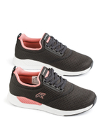 Кроссовки женские Runners, RNS-242-2978, черные/розовые