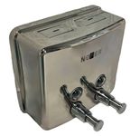 Диспенсер для мыла с кнопкой 1200 мл. нерж. сталь INOX 03005.B глянцевый