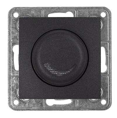 Светорегулятор-выключатель (диммер) Profitec Tesla черный графит