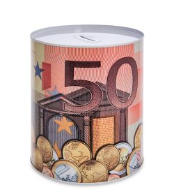 BX-208/2 Металлическая копилка «Евро»