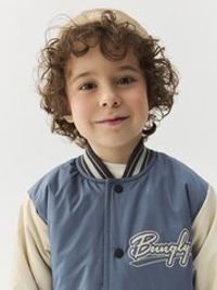 Бомбер с утеплителем "Деним"