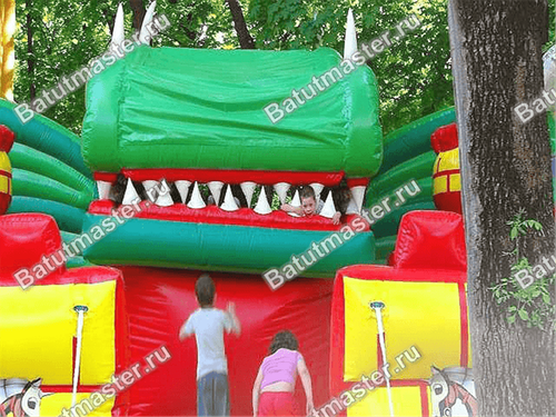 Механический батут "Дракон в замке"