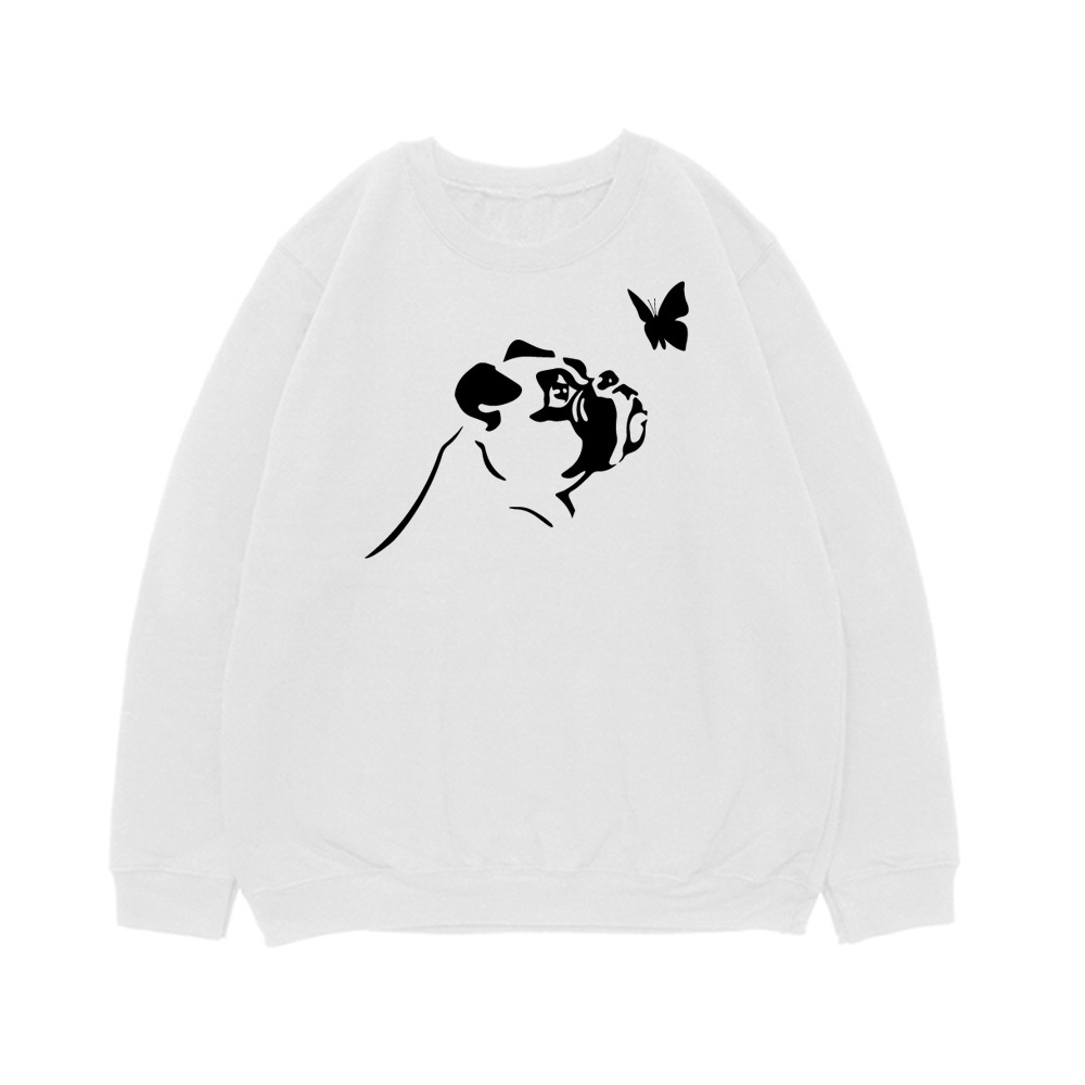 Свитшот "Боксер и бабочка"