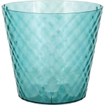 Горшок для цветов InGreen Manhattan Cristallo D160мм, 1,6 л c дренажной вставкой изумрудна