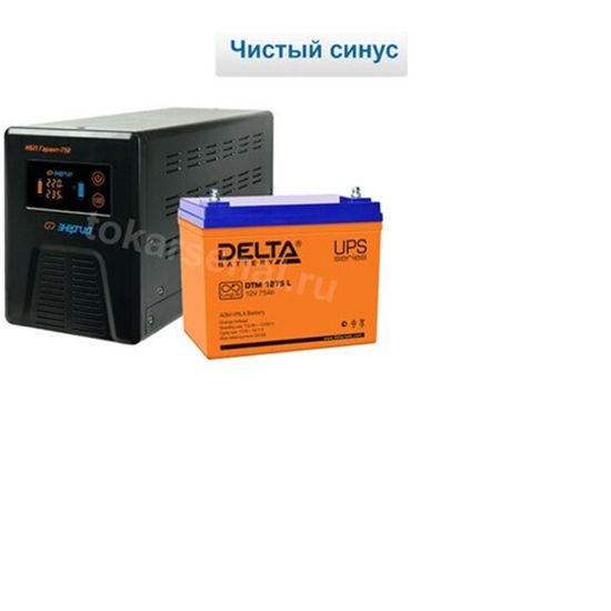 ИБП Энергия Гарант-750 + Delta GEL 12-150 / ИБП для газовго котла отопления