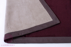 Плед-покрывало 220x240 Luxberry Двустороннее винный-серый Португалия фрагмент