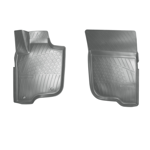 Ковры в салон Norplast/Unidec для Mitsubishi L200 V (2015-), Серый, передние, арт.NPA10-C59-337-G