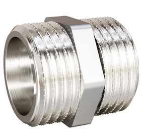 Ниппель латунный LD Ду25 НР никель .67.501.25 129-8118