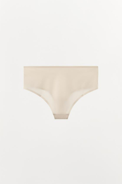 ZARA ВЫСОКИЕ ТРУСЫ, ЖЕЛТОВАТО-БЕЛЫЙ