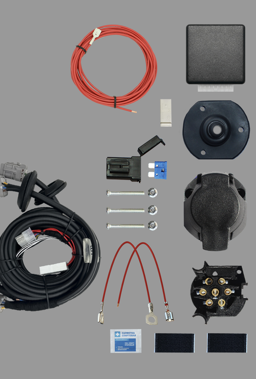 Комплект штатной электрики для фаркопа 7-pin Kia Mohave 2020- с блоком 7.1 - КонцептАвто KA SC 71 110 027
