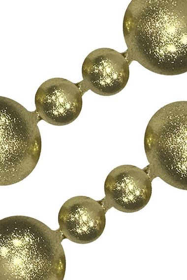 Украшение для высотной ёлки Бусы Искристые., 145 см, пластиковые, золотой, ПромЕлка, (БИП-145Gold)
