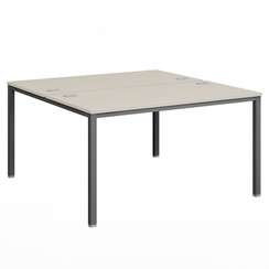 Стол-тандем 1400х1432х750 для 2 рабочих мест на металлокаркасе Lite VL-41-02