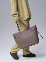 Сумка кожаная шоппер Deboro 30890 тауп