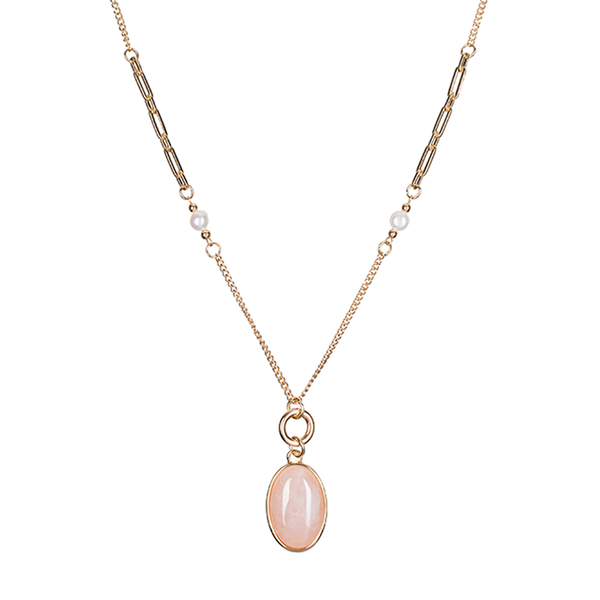 Колье Fiore Luna ROSE QUARTZ LN5154 R/G