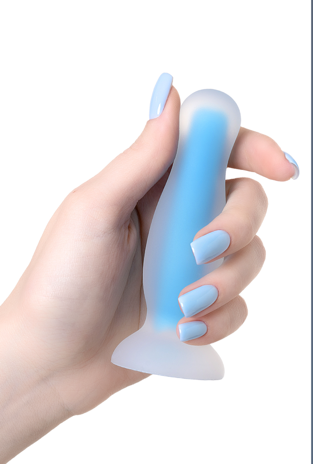 Анальная втулка, светящаяся в темноте, Beyond by Toyfa Victor Glow, силикон, синий, 10 см