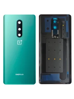 Задняя крышка для OnePlus 8 зеленая матовая (Glacial Green) со стеклом камеры