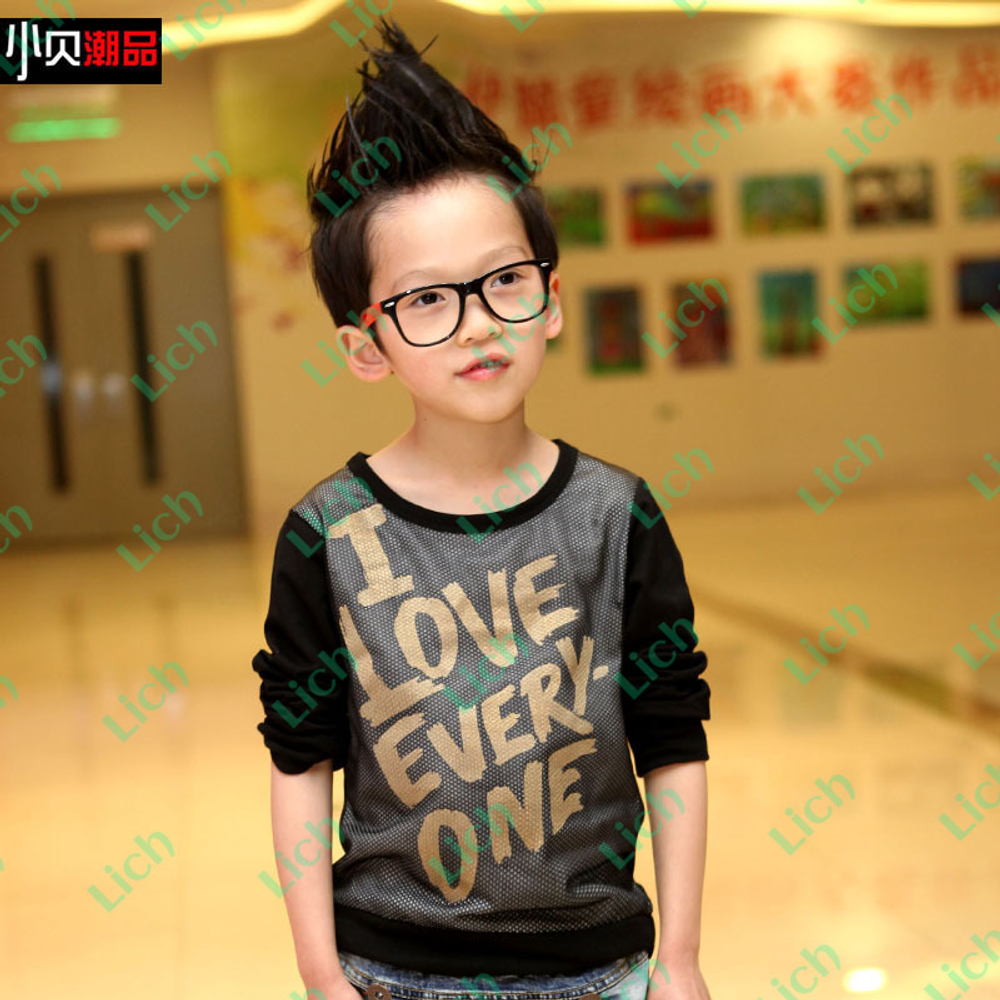 Лонгслив детский с сеткой и надписью