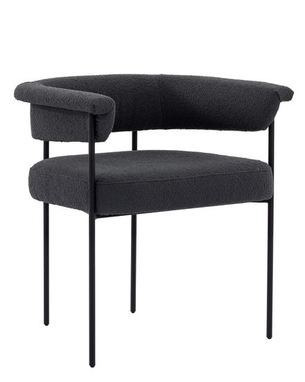 Черный мягкий стул “Эбби”