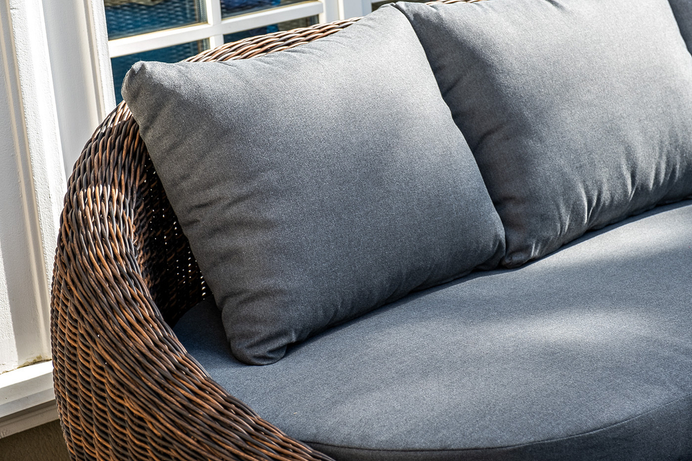 "Барселона" лаунж-зона из искусственного ротанга, цвет коричневый