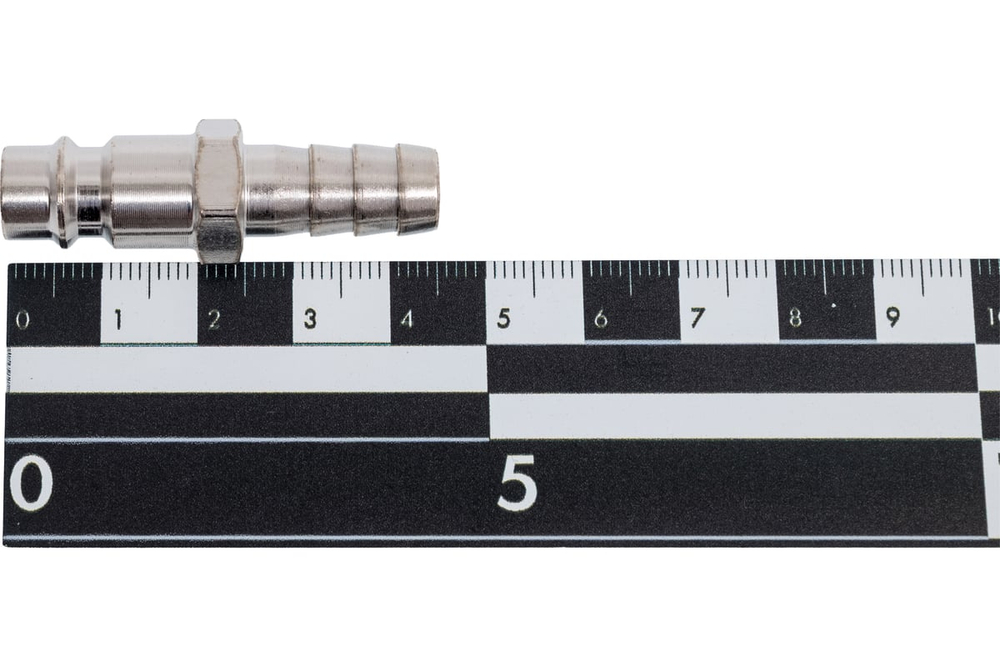 Штуцер папа ёлка d.10мм M, никелированная сталь, уп. 1шт 39246