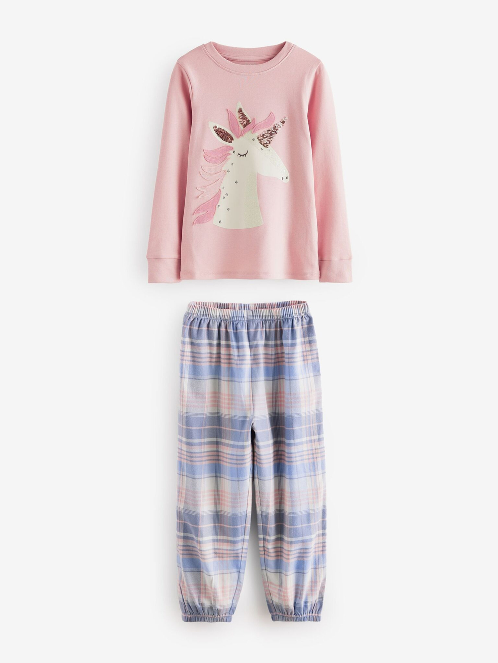 Пижама для девочки Next B26-747, Розовый, Голубой