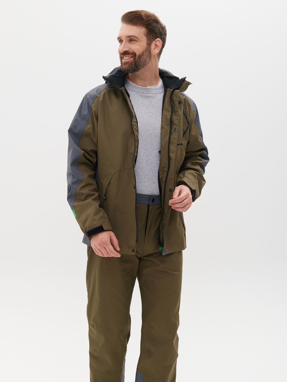 Костюм демисезонный Орегон ткань Breathable цвет Хаки/Серый