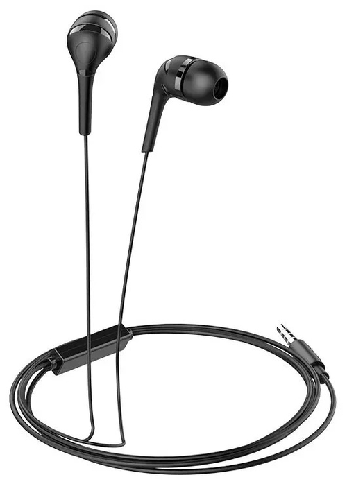 Гарнитура "3,5 мм" Jack Hoco M40 (вакуумные) Черный