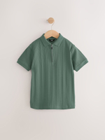 Поло с молнией для мальчика Next AG3-392, Хаки