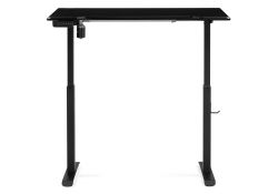 Компьютерный стол Маркос с механизмом подъема 120х75х75 черный /шагрень черная