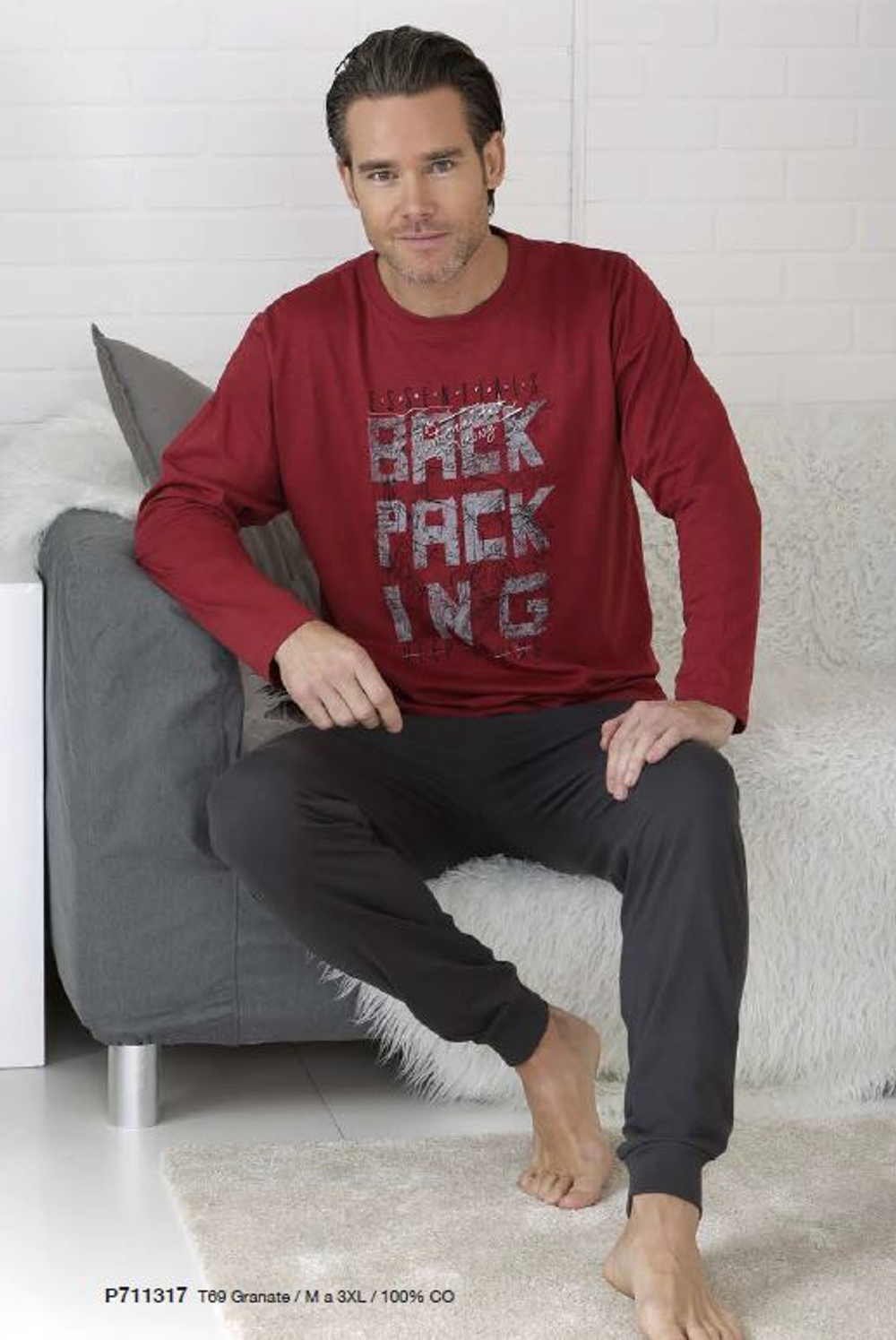 Пижама мужская Massana T69 Garnet P711317